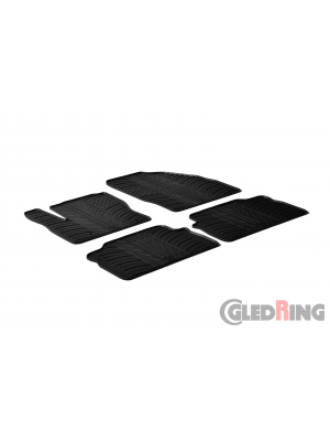 Original Gledring Passform Fußmatten Gummimatten 4 Tlg.+Fixing - Ford C-Max 2003-2009